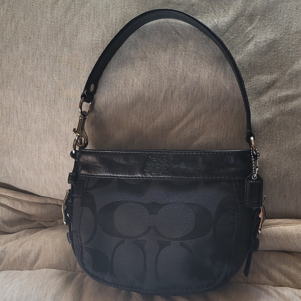 Coach Signature Mini Zoe Jacquard Purse